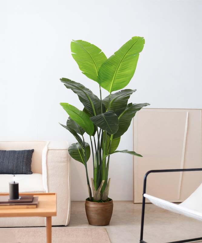 [gebraucht] B-ware Künstliche Paradiesvogelblume Strelitzie Kunstpflanze Pflegeleicht 120cm
