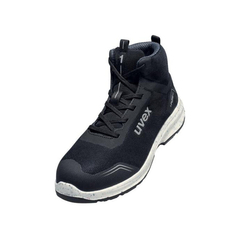 [neuwertig] B-ware Uvex Stiefel 1 Sport S1 Sicherheitsschuh Herren Damen Schwarz Weite 14 Gr. 42