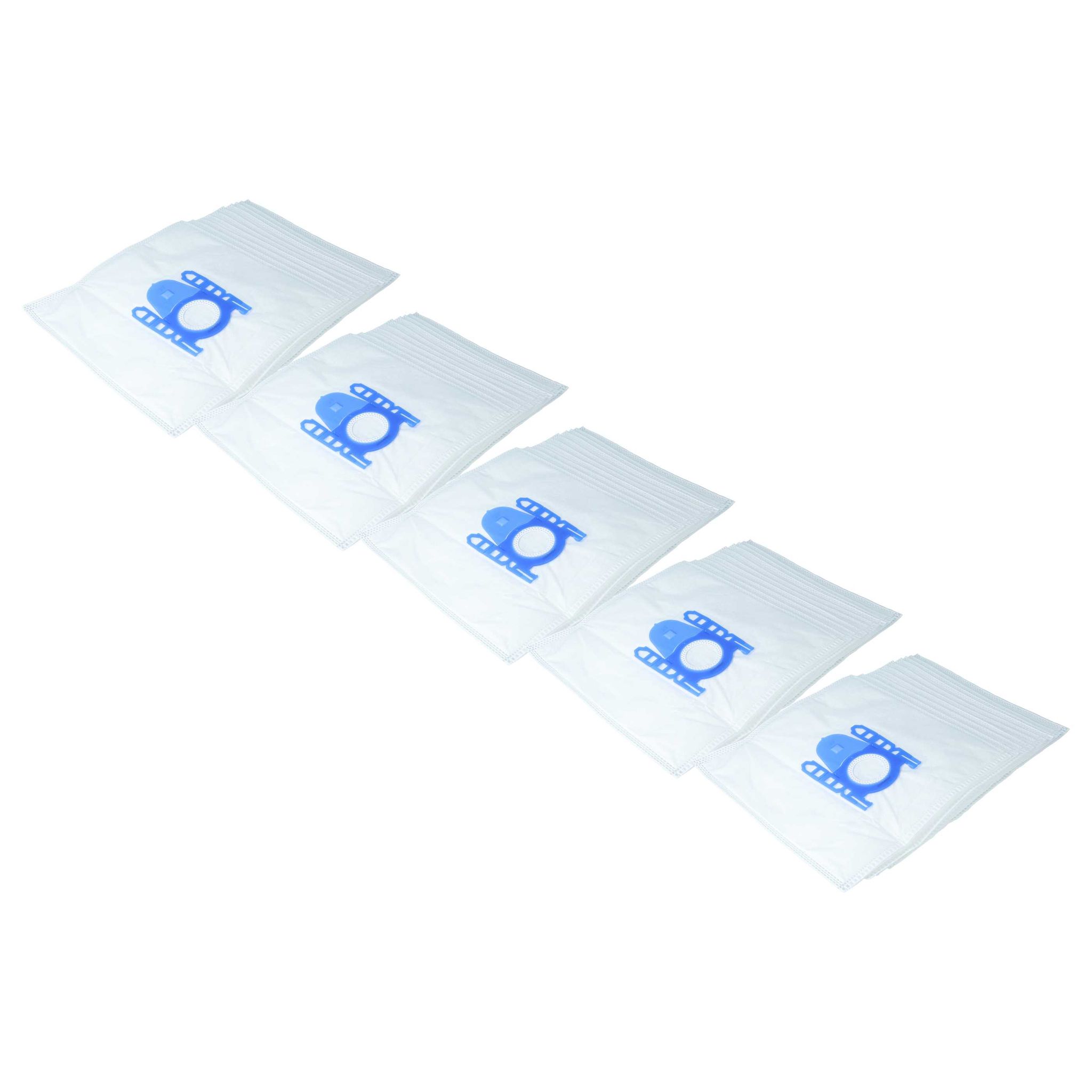 Vhbw 50x Staubbeutel Ersatz Für Menalux 2000 Für Staubsauger - 28,5cm X 21cm Blau Weiß