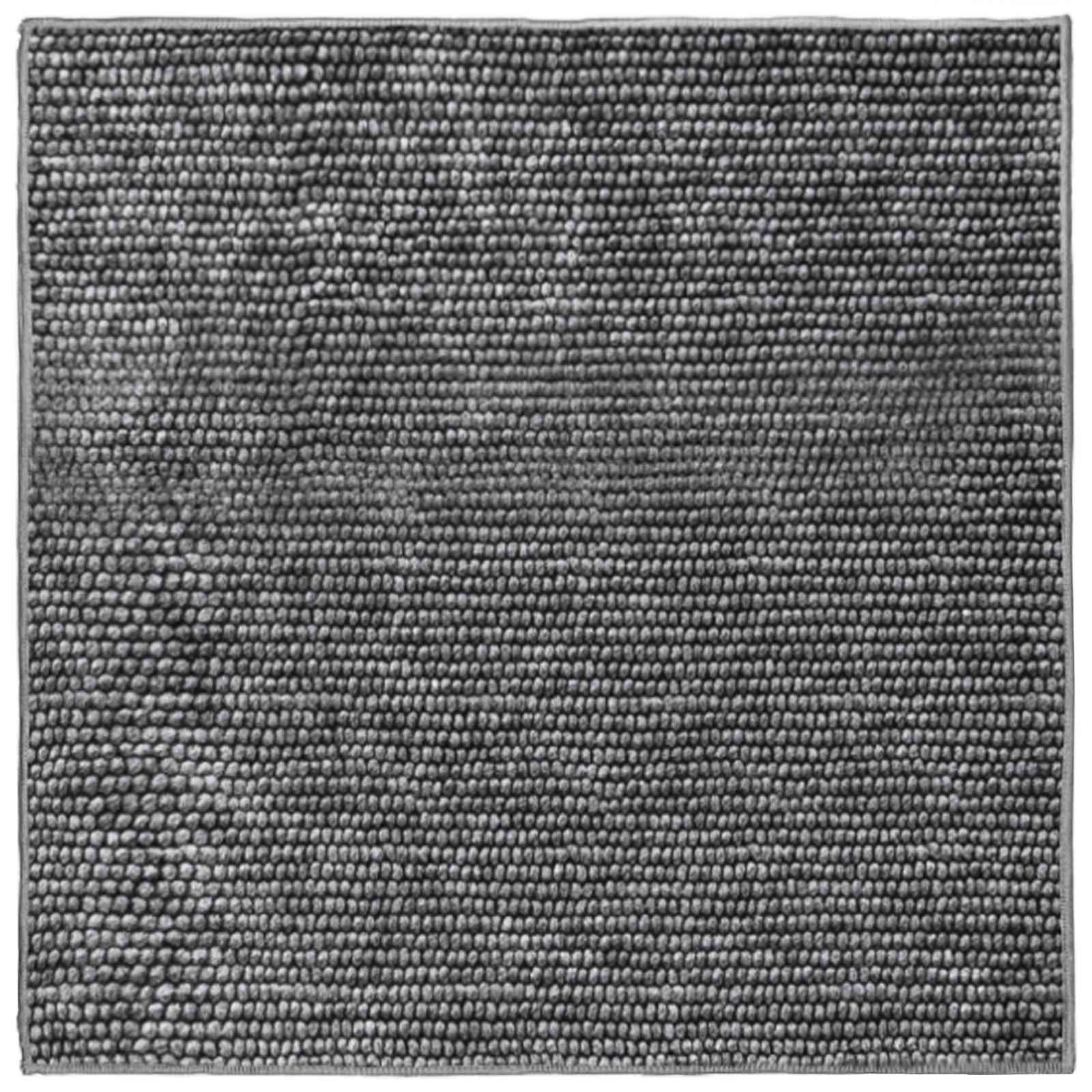 Teppich Anthrazit 100 X 100 Cm 100% Polyester 3 Mm Waschbar Vidaxl