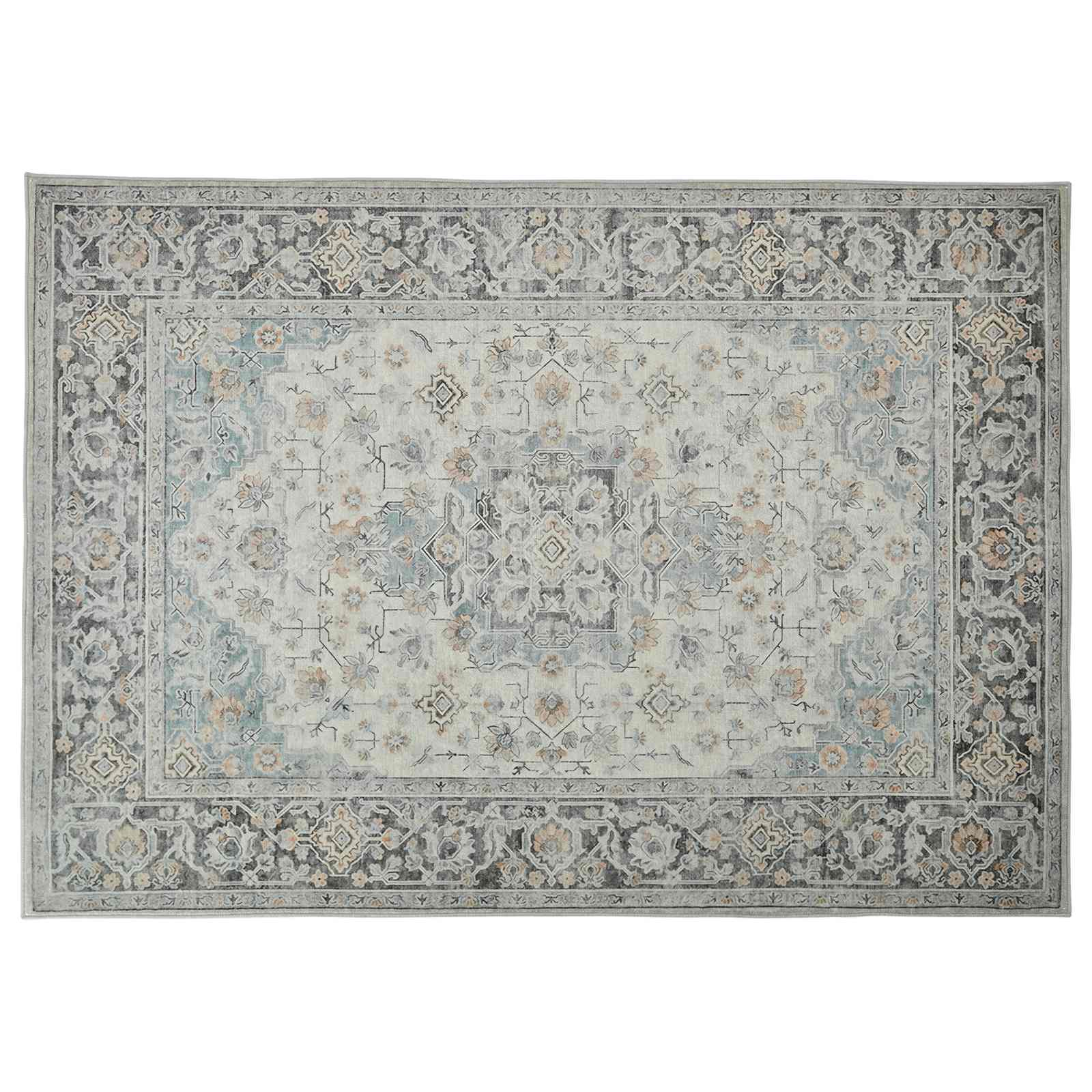 Teppich Oriz Creme 240 X 340 Cm 100% Polyester Vidaxl