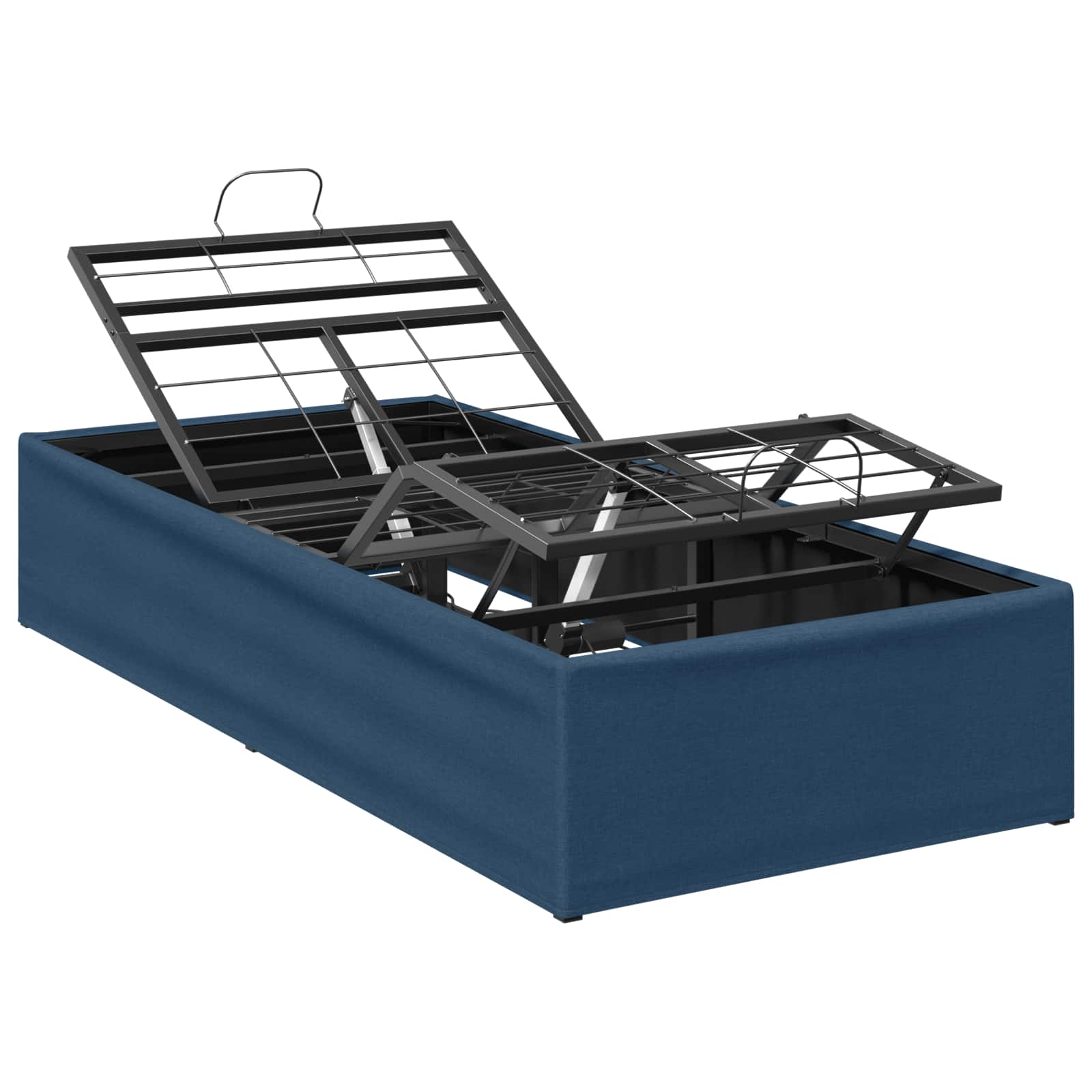 Elektrisch Verstellbares Bettgestell Blau 200 X 100 X 33,5 Cm Vidaxl