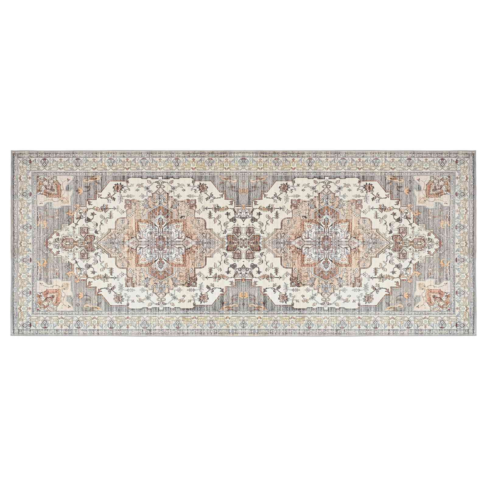 Teppich Oriz Braun 80 X 200 Cm 100% Polyester Vidaxl