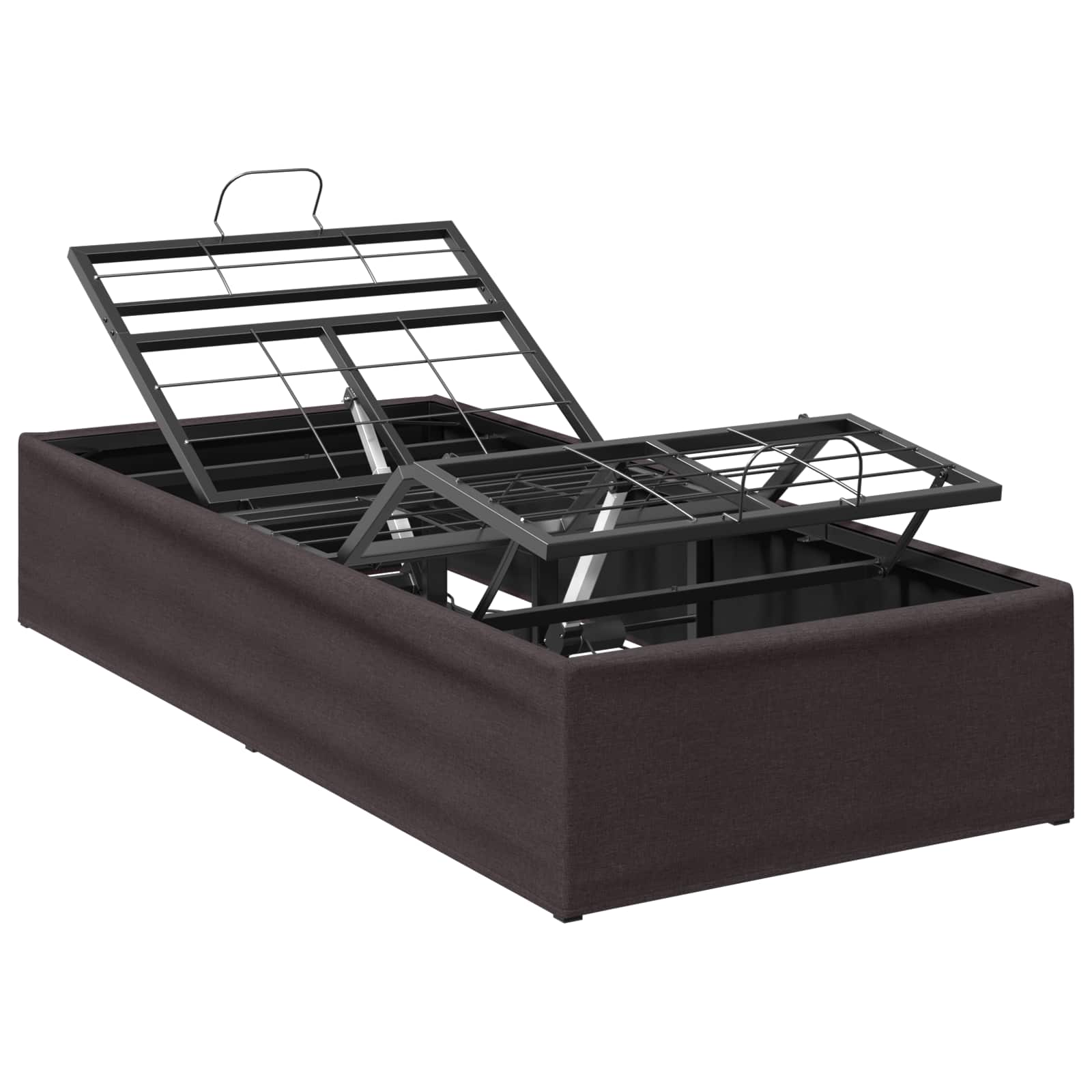 Elektrisch Verstellbares Bettgestell Braun 200 X 100 X 33,5 Cm Vidaxl