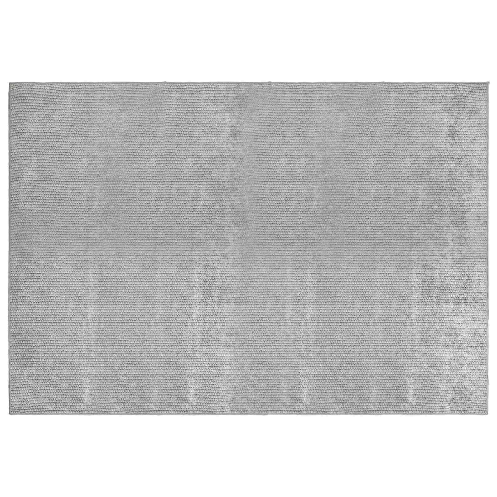 Teppich Grau 120 X 180 Cm 100% Polyester 3 Mm Waschbar Vidaxl