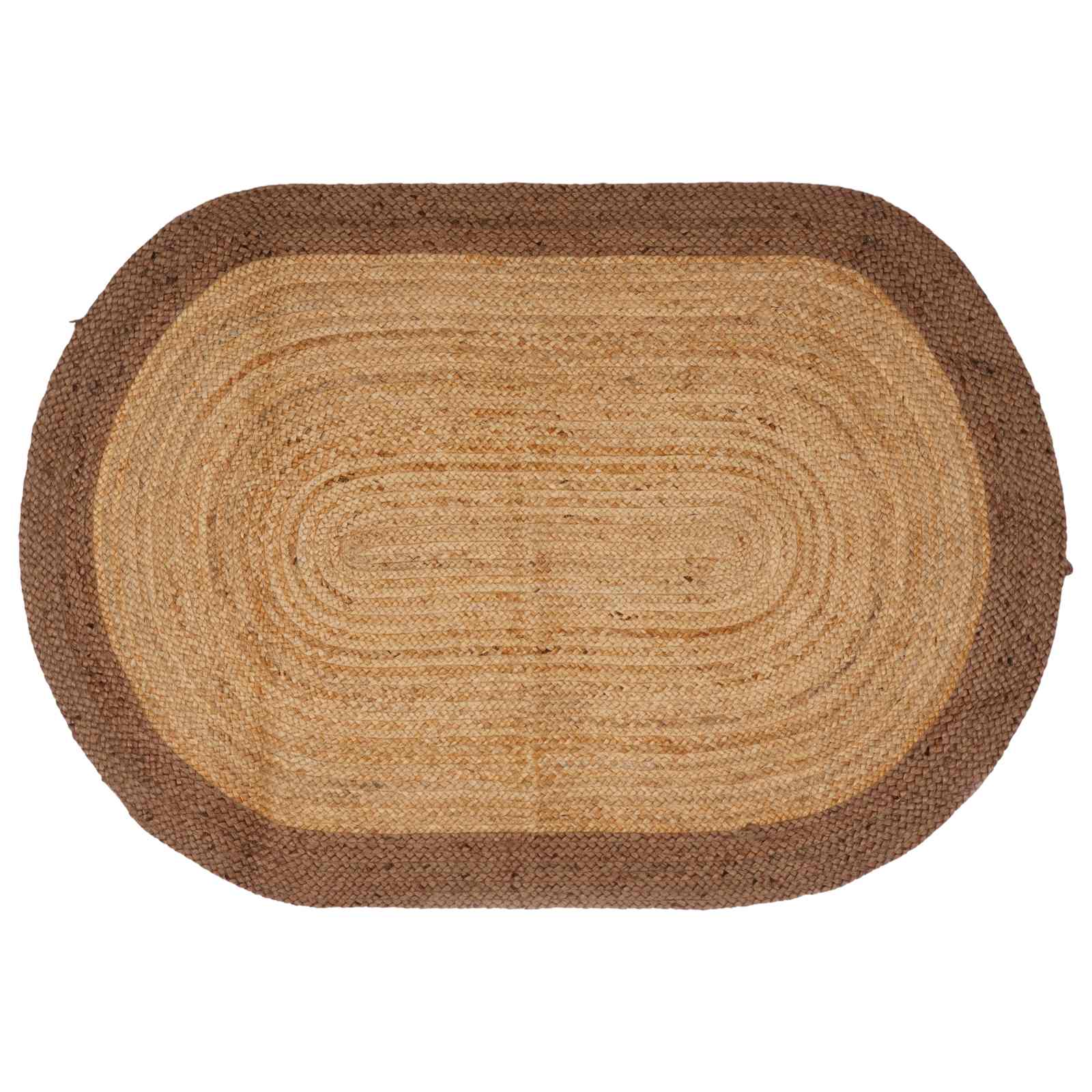 Bereichsteppich Grau 152 X 245 Cm Jute Vidaxl