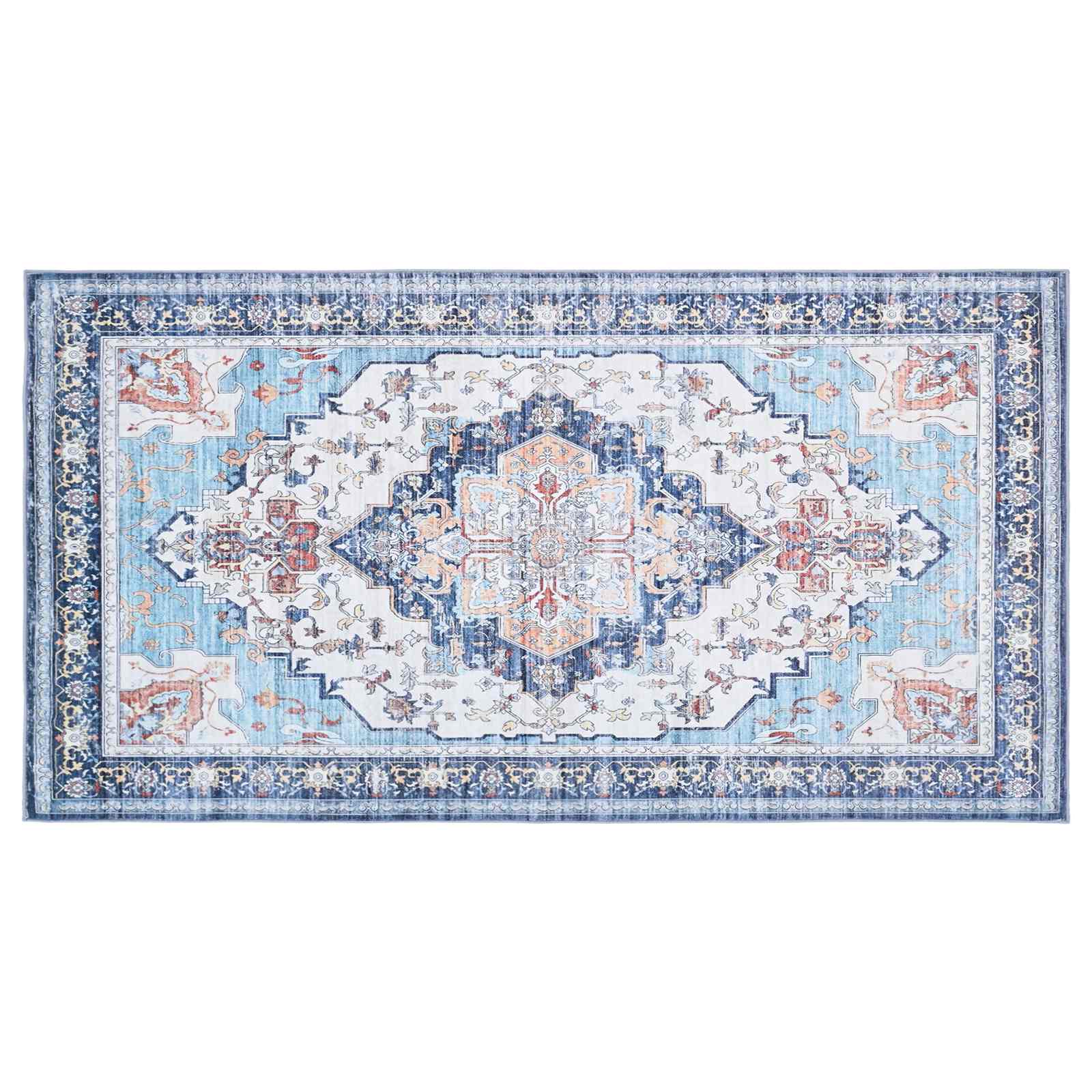 Teppich Oriz Mehrfarbig 80 X 150 Cm 100% Polyester Vidaxl