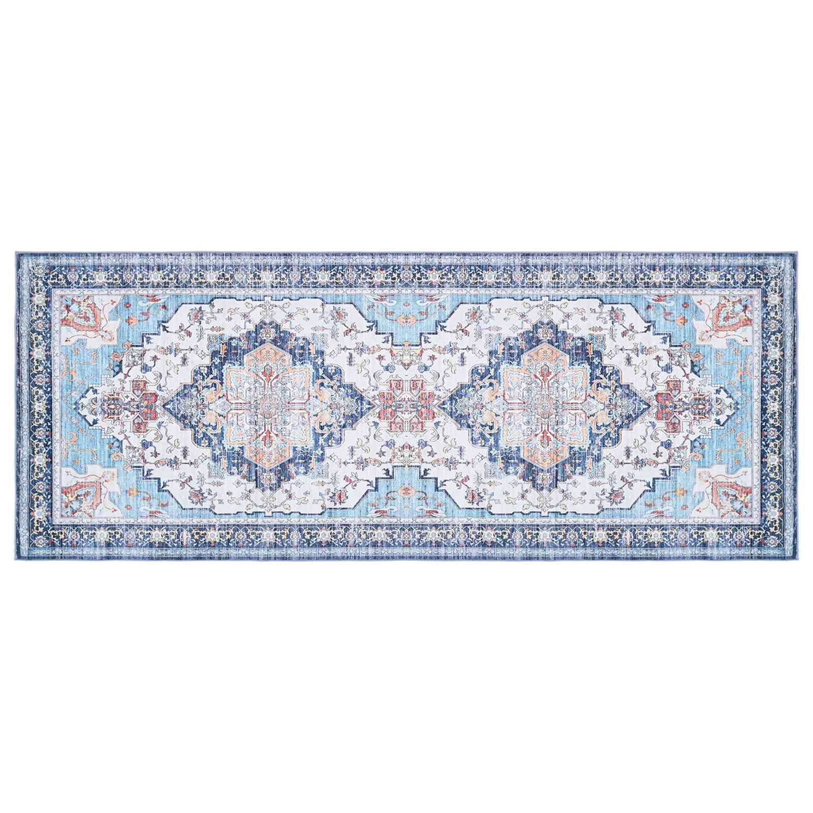 Teppich Oriz Mehrfarbig 80 X 200 Cm 100% Polyester Vidaxl