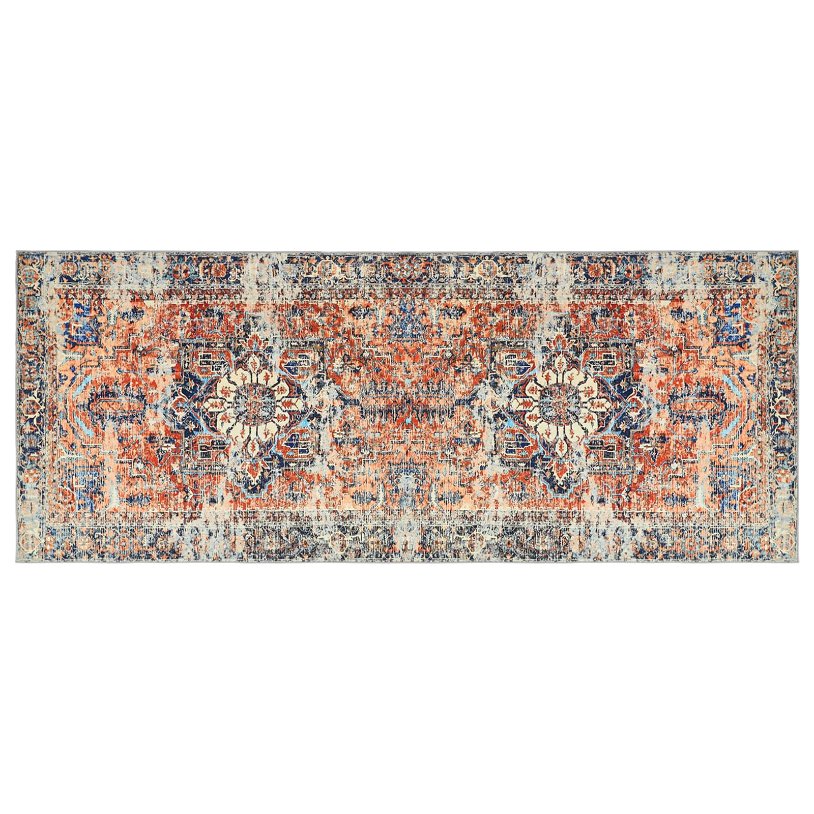 Teppich Oriz Orange 80 X 200 Cm 100% Polyester Vidaxl