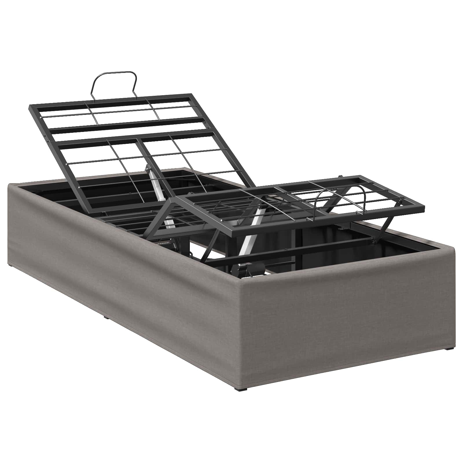 Elektrisch Verstellbares Bettgestell Taupe 200 X 80 X 33,5 Cm Vidaxl