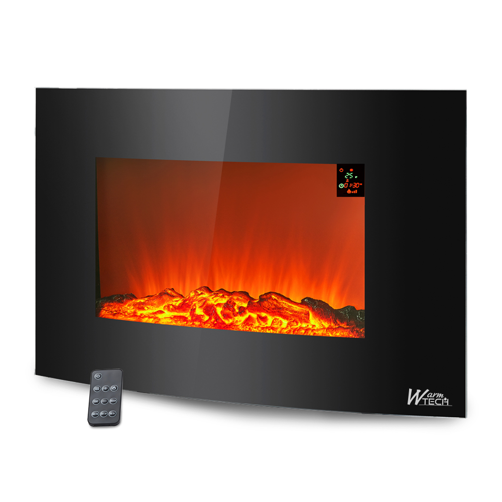 Dekorativer Wandkamin 2000 W Mit Holzfeuer-effekt Mit Fernbedienung