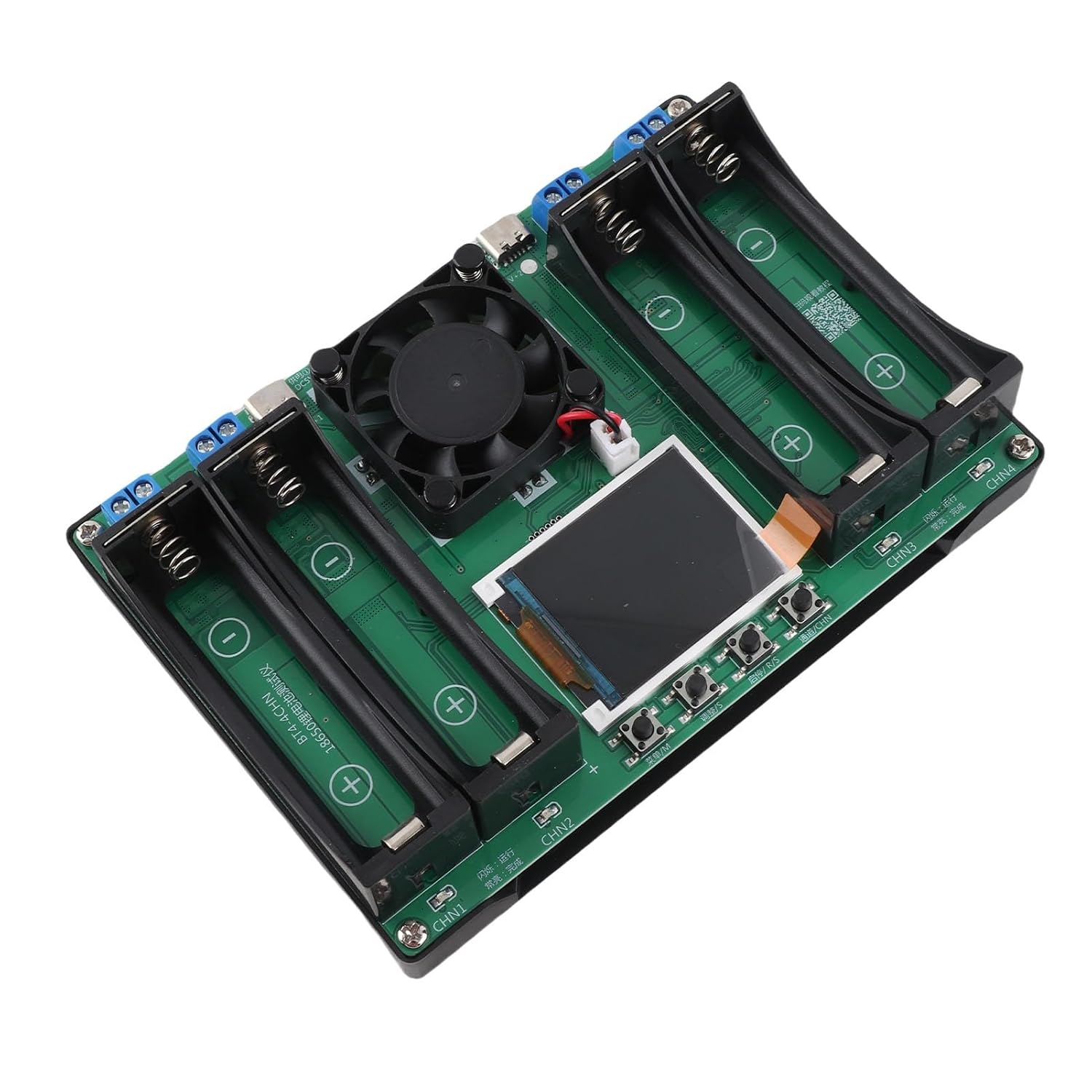 4-kanal-batteriekapazitätstester, Hochpräziser Digitaler Detektor Für Lithiumbatterien, Messung Von Innenwiderstand Und Leistung, Testmodul Zur Verwendung
