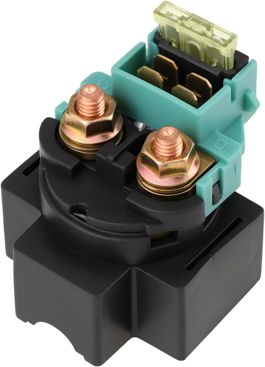 Motorrad-anlasserrelais – 12 V 20 A Magnetschalter – Sicherung Kompatibel Mit Yamaha Ybr 125 12 V 20 A – 4-polige Flachsicherung – Sicherer Sitz
