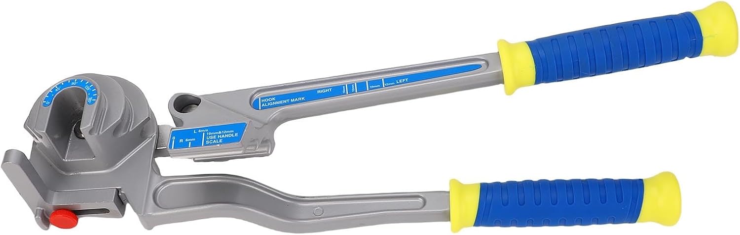 Manuelle Rohrbiegezange, 3-in-1-ausführung Aus Aluminiumlegierung, 0–180°-ratschen-rohrbieger, Komfortabler, Rutschfester Griff Für 6 Mm, 10 Mm, 12 Mm Rohre Aus Kupfer, Aluminium Und Eisen