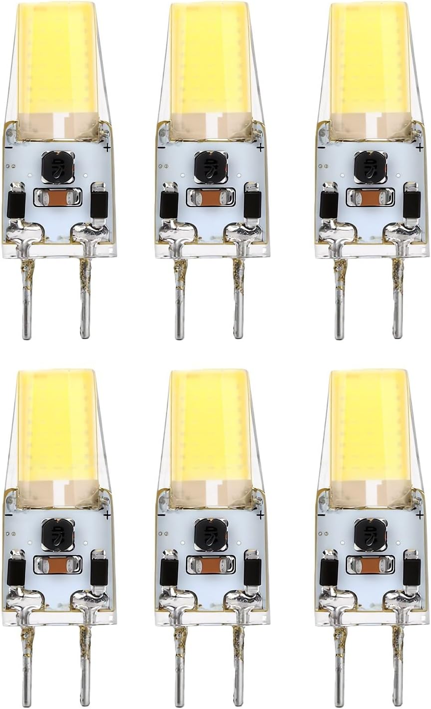Gy6.35 Led-lampe, 5w Cob 12-24v, 6er-pack (weißes Licht)