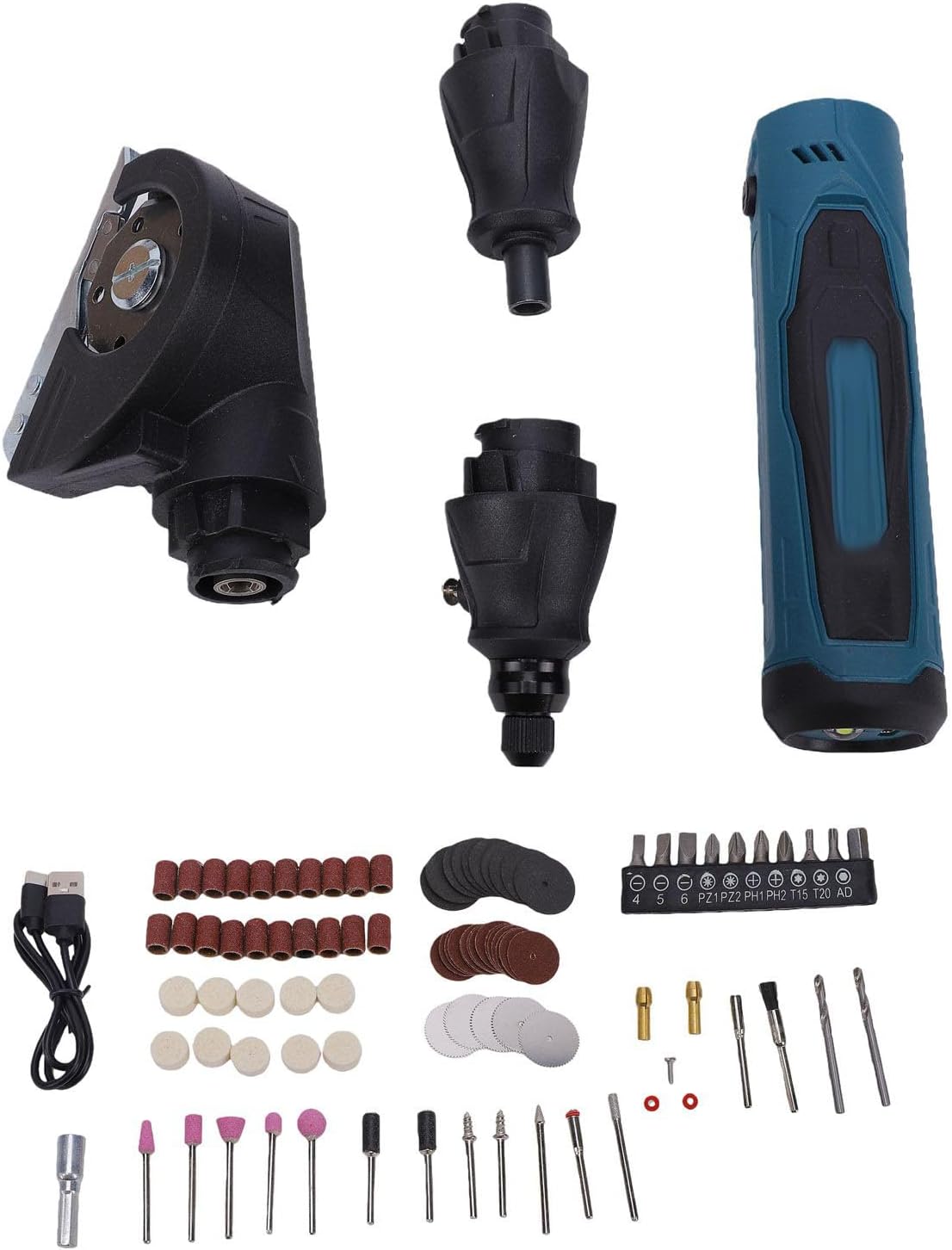 4-in-1 Akku-rotationswerkzeug-set Mit Scherenbohrmaschine