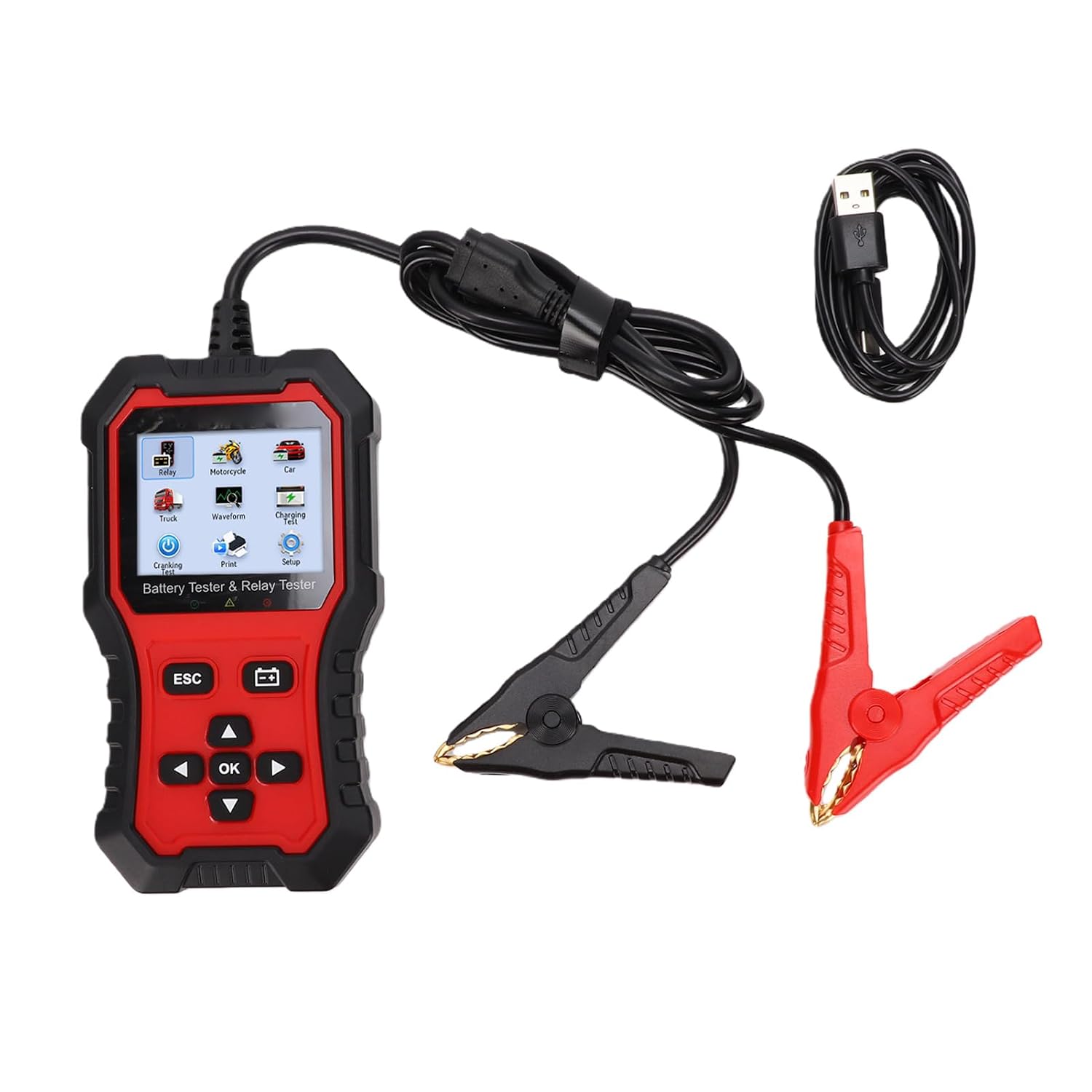 Kfz-relais-tester, 4/5-poliger Batterieanalysator