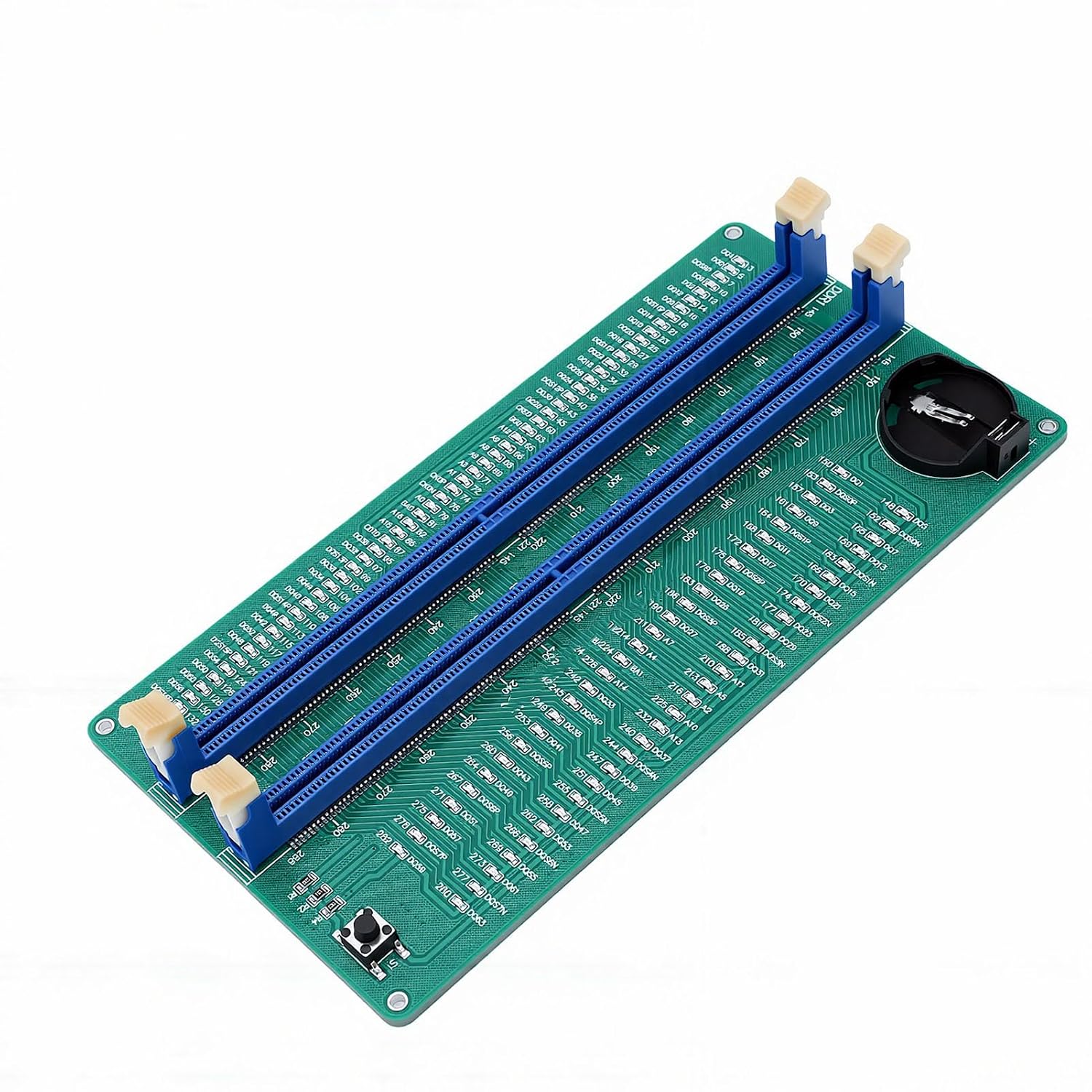 Ddr4-speichertester, Dual-slot-desktop-speicherdiagnosegerät Mit Led-anzeigen Zur Fehlerbehebung Und Reparatur