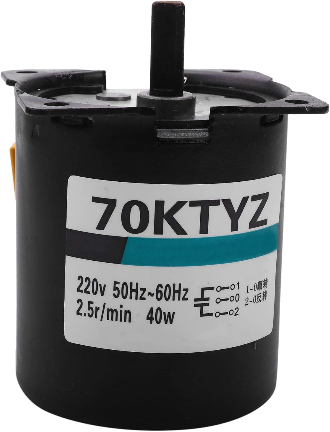 220 V Wechselstrom, 40 W, 70ktyz Getriebemotor Mit Niedriger Drehzahl, Permanentmagnet-synchronmotor, Einstellbare Drehrichtung, Hohes Drehmoment, Geräuscharm