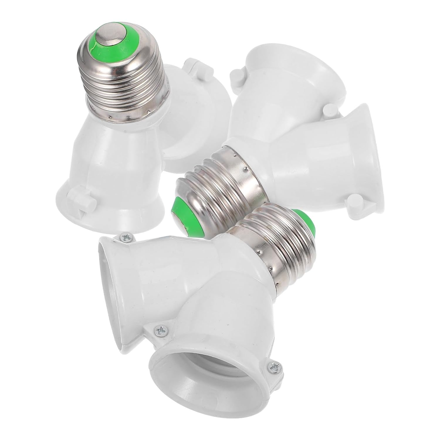 E27 Y-förmiger Lampenfassungsadapter, 3-teiliges Set, Material: Kupfer Und Pbt, Alterungs- Und Hochtemperaturbeständig, Geeignet Für Alle Spannungen