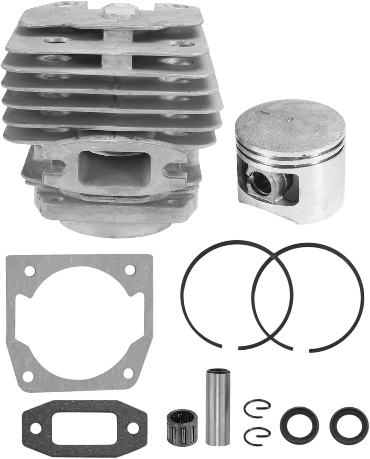 Satz Zylinder Und Kolben Mit 45 Mm Durchmesser Für 52-cm³-kettensägen. Ersatzteile Für Benzin-/öl-kettensägen.