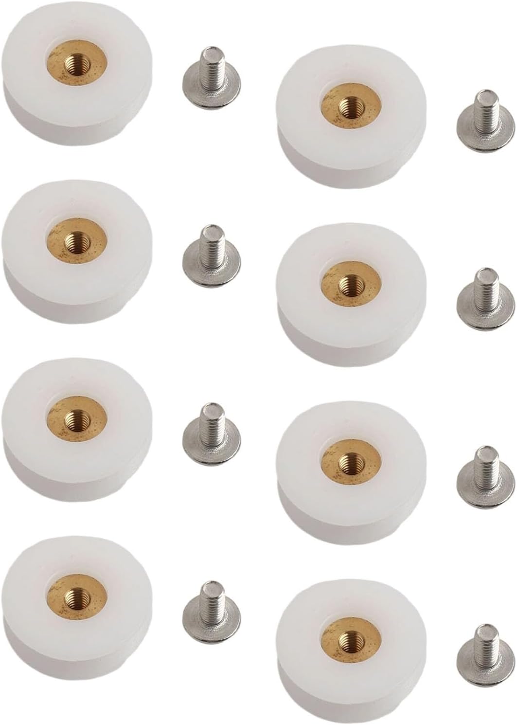 8 Duschkabinentürrollen, 22,5 Mm Stahl, 8 Rollen Für