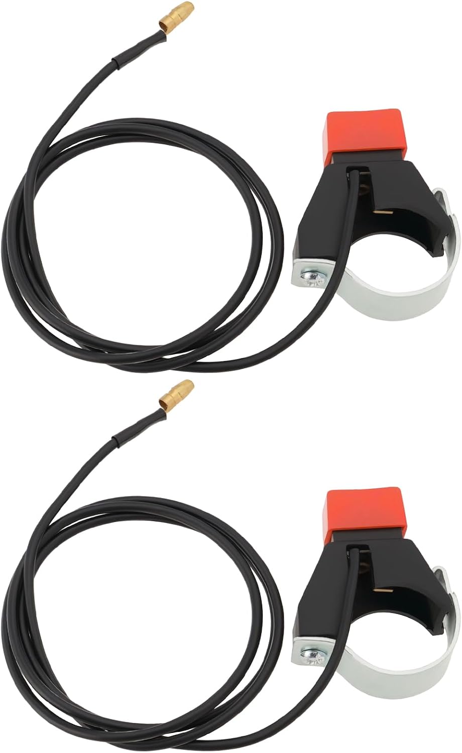 2x 22mm Motorrad-not-aus-knöpfe Für Lenker Mit Kabel Für Mini-motorräder, Quads, 47ccm/49ccm Offroad-motorräder, Rennmotorräder