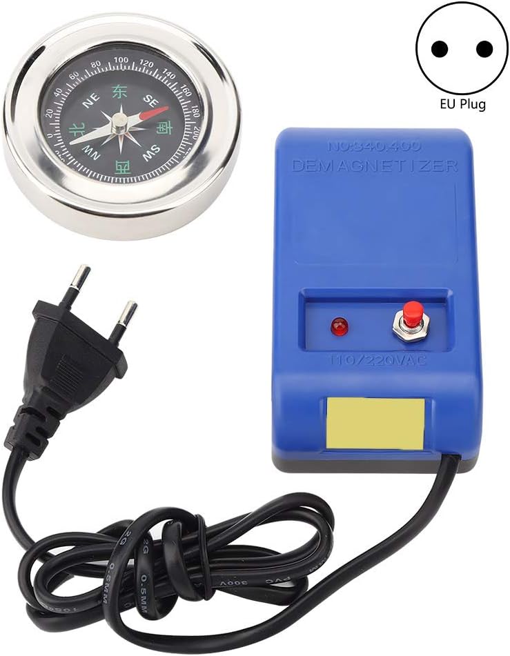 【quick Promenade】 Entmagnetisierungswerkzeug, Langlebiger 110v-220v-entmagnetisierer, Tragbare Magnetisierungssteuerung, Entmagnetisiert Uhrenschrauben, Entmagnetisiert Bewegliche Teile (europäischer