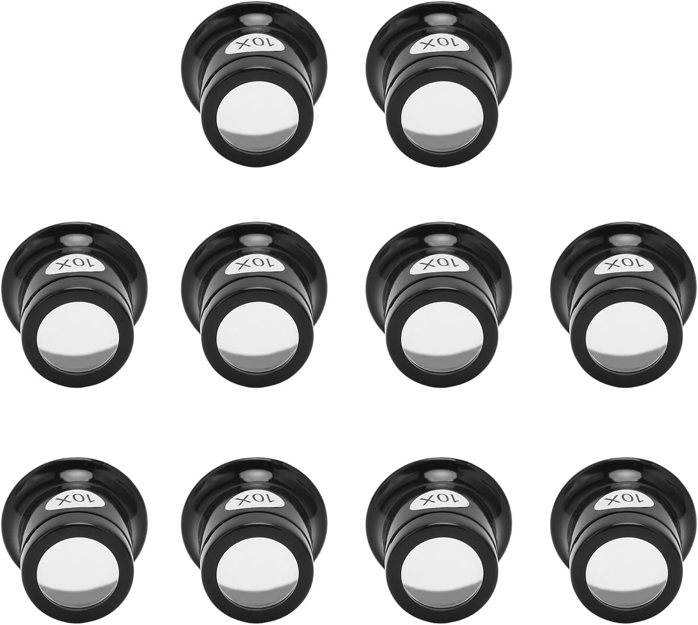 10-fache Uhrmacherlupe, Optische Linse, Tragbare Juwelierlupe, 10-faches Okular, Uhrenreparatur, Schmuckfotografie, 10 Stück