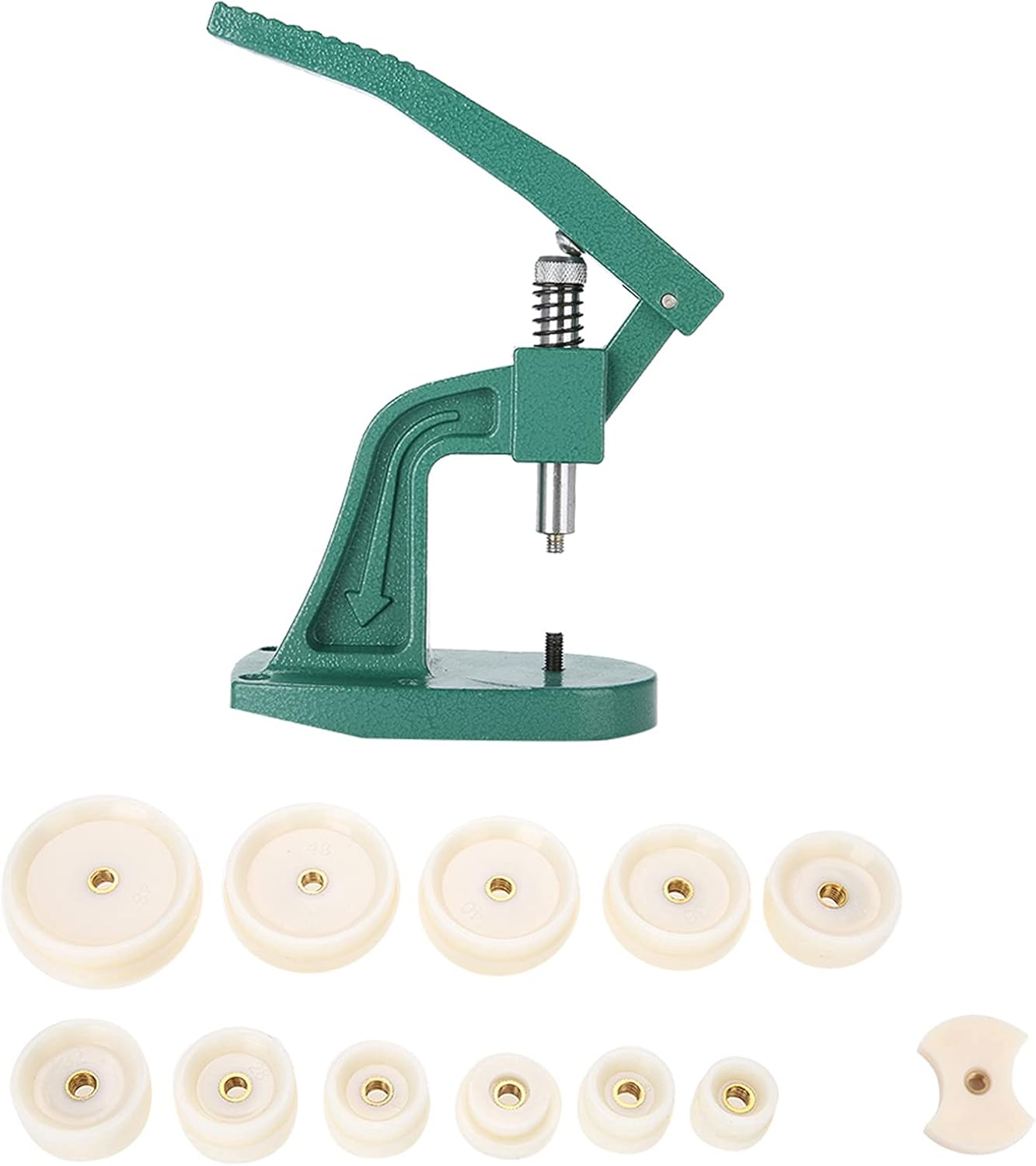 Redxiao Kristalluhren-presswerkzeug, Armbanduhren-gehäuseboden, Passgenaues Gehäuse, Crimp-presse, Mit 12 Einsätzen, Professionelles Reparaturwerkzeug