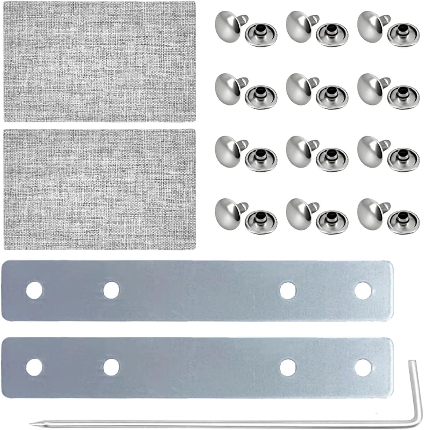 Reparaturset Für Rollladenriemen (20–23 Mm Breit), Ohne Riemen, Kompatibel Mit Maxi-riemen, Mit 2 Edelstahlplatten, Gurt-fix Reparaturset Für Rollläden