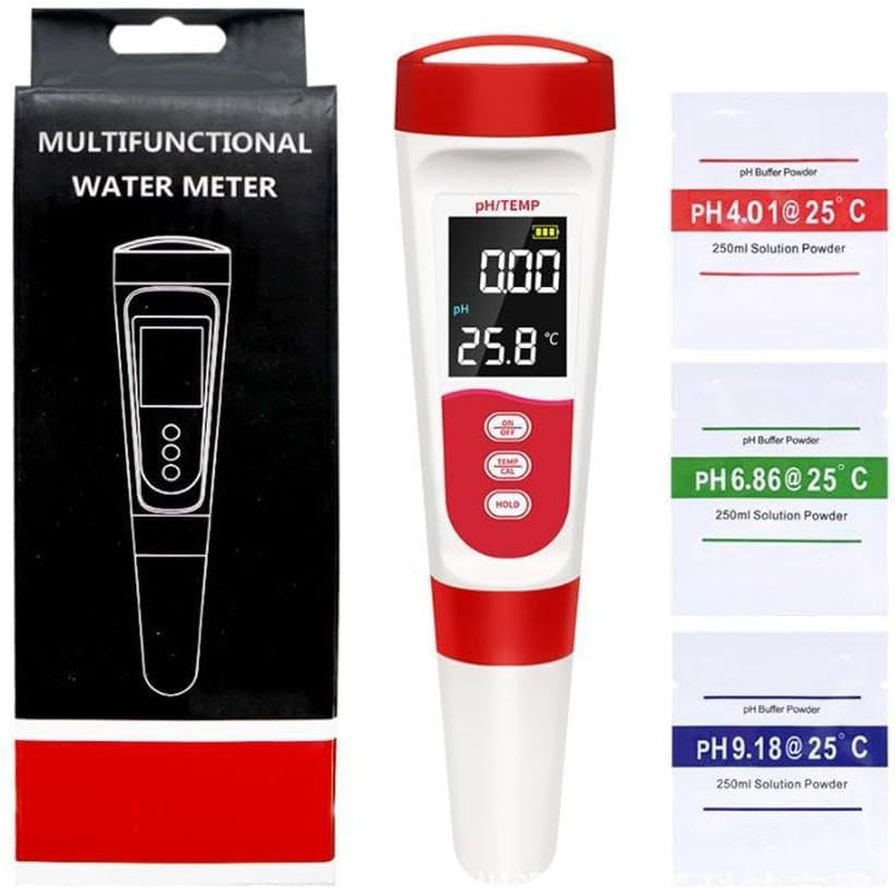 2-in-1 Poolwassertester: Ph-wert Und Temperatur, Lcd-bildschirm