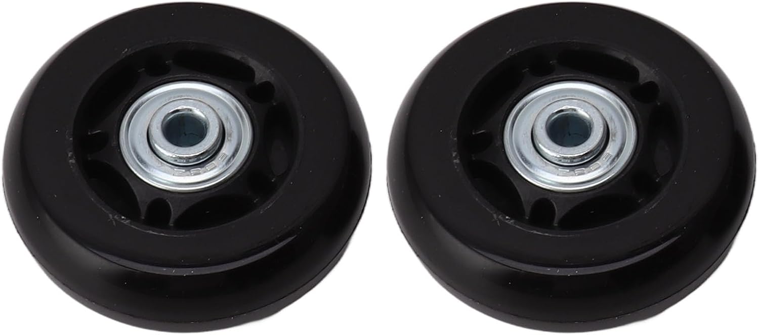 Leichtgängiges Rollen-ersatzset Mit Doppellager Für Trolleys Und Koffer 64x24 Mm (64x24 Mm / 2,5x0,9 Zoll)