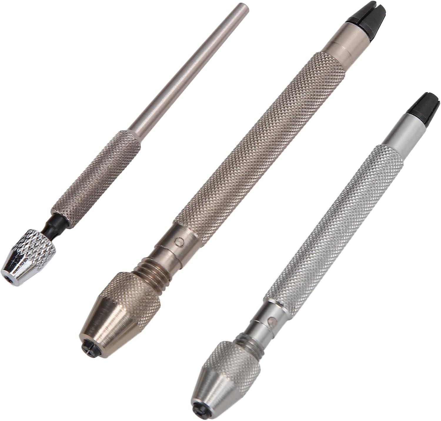 Professionelles 3-teiliges Spindelschraubstock-bohrerset, Uhrenreparaturwerkzeug, Uhrmacherzubehör