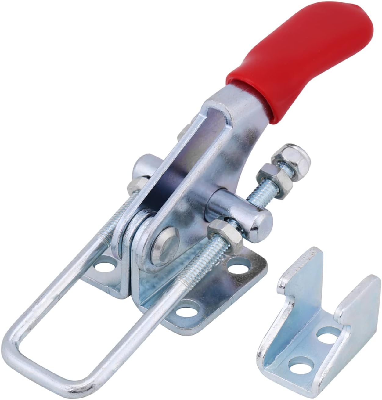 Set Mit 4 Robusten Kniehebelklemmen, Metallklemmen Zum Schweißen Und Für Mechanische Arbeiten, Tragkraft 163 Kg, Industriewerkzeug Für Sicheren Halt Beim
