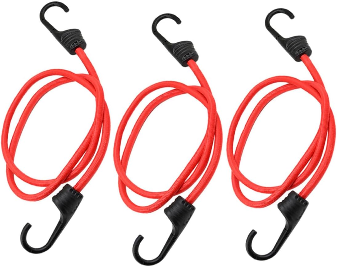 Dreiteiliger Elastischer Spanngurt Mit Haken Aus Stahl Und Abs, 100 Cm Lang, Zum Aufbewahren Und Transportieren Von Fahrrädern Und Elektrischen Rücksitzen, Farbe Zufällig
