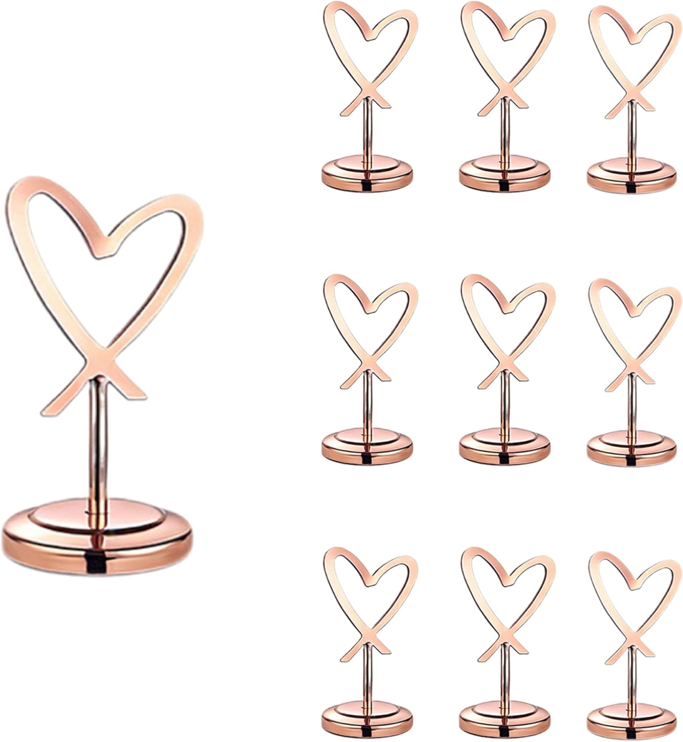 Set Mit 10 Tischnummernhaltern Aus Edelstahl (10,2 Cm) Für Hochzeiten, Abschlussfeiern, Empfänge, Restaurants, Zuhause, Als Tischdekoration, Bürotischnummern