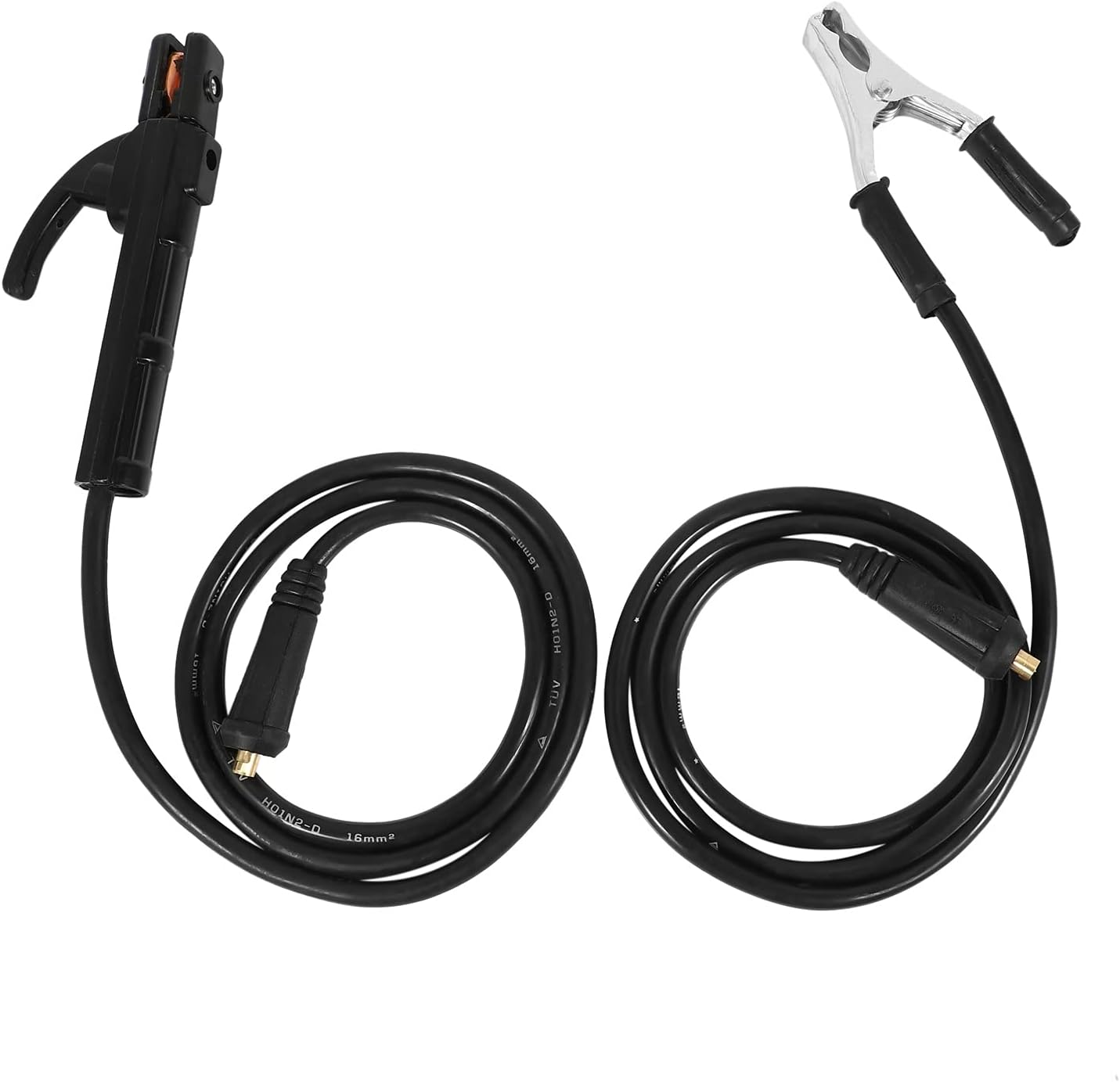 Professionelles Set Mit 300-a-schweißklemmen Für Mig-, Wig- Und Lichtbogenschweißgeräte. 1,5 M Kabel. 10-25-stecker.