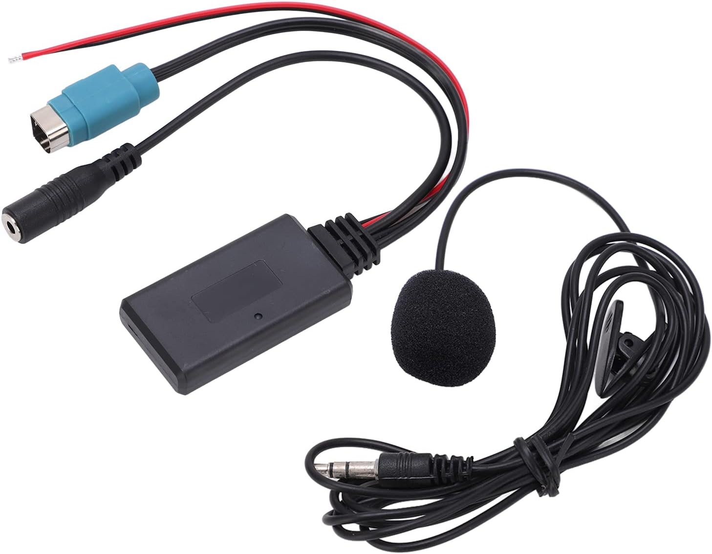 Bluetooth-aux-in-modul, Stereo-bluetooth-aux-in-kabeladapter Mit Abnehmbarem Mikrofon (full Speed) Als Ersatz Für Alpine-geräte Ab Baujahr 2009.