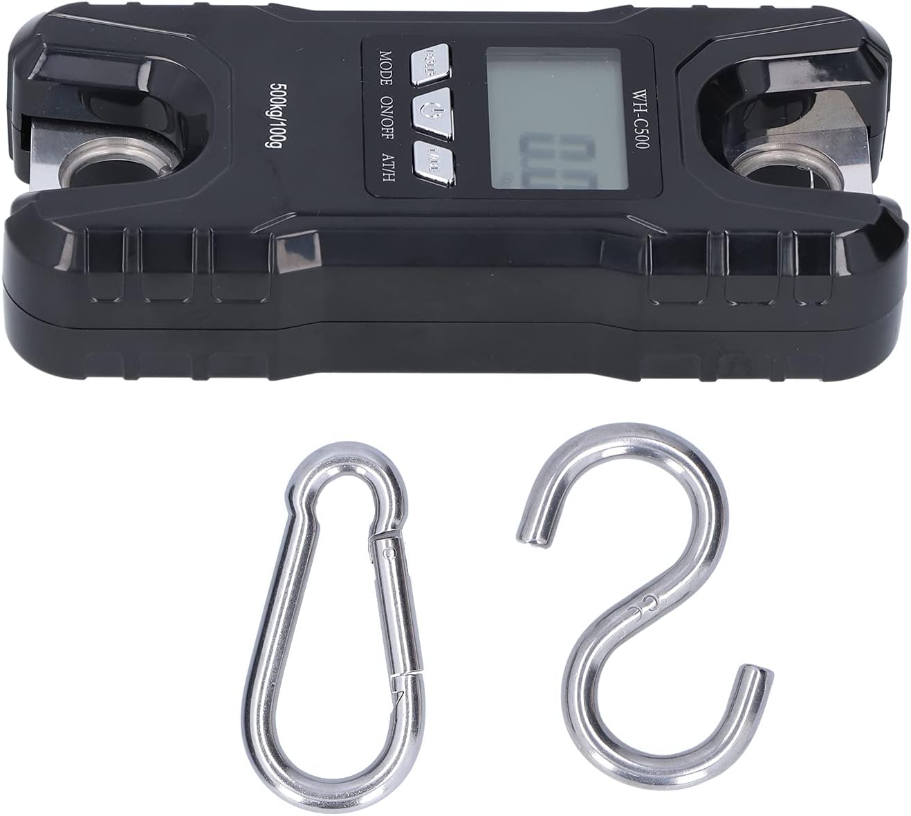 Tragbare Elektronische Waage Mit Haken, Gehäuse Aus Technischem Abs-kunststoff, Anzeige Einer 500 Kg Flüssigkristall-elektronikwaage, Elektronische Waage Für Wiegekrane (schwarz)