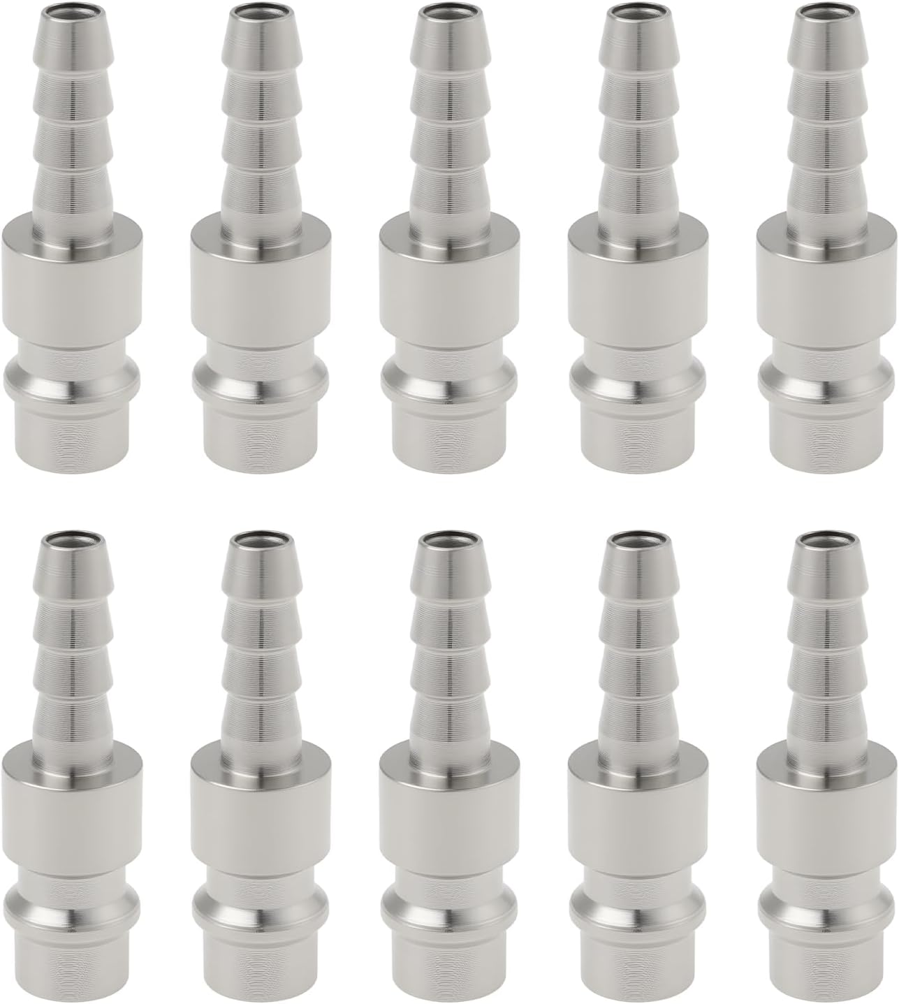 Packung Mit 10 Druckluft-anschlüssen, 6 Mm Europäischer Stecker, 3-in-1 Für Schlauchenden