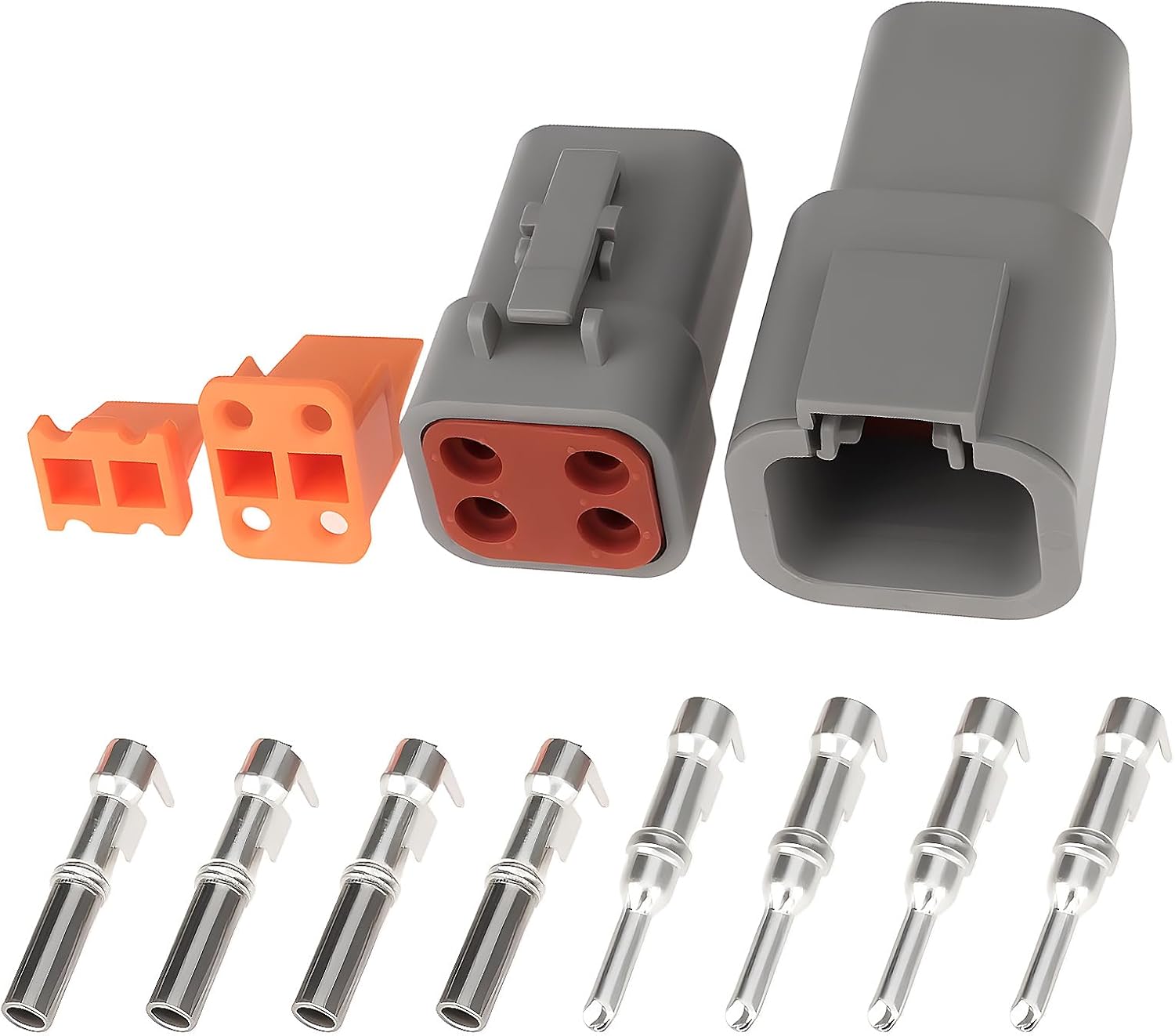 Satz Wasserdichter 4-poliger Steckverbinder Der Dtp-serie Dtp04-4p Dtp06-4s Für Elektrische Anwendungen