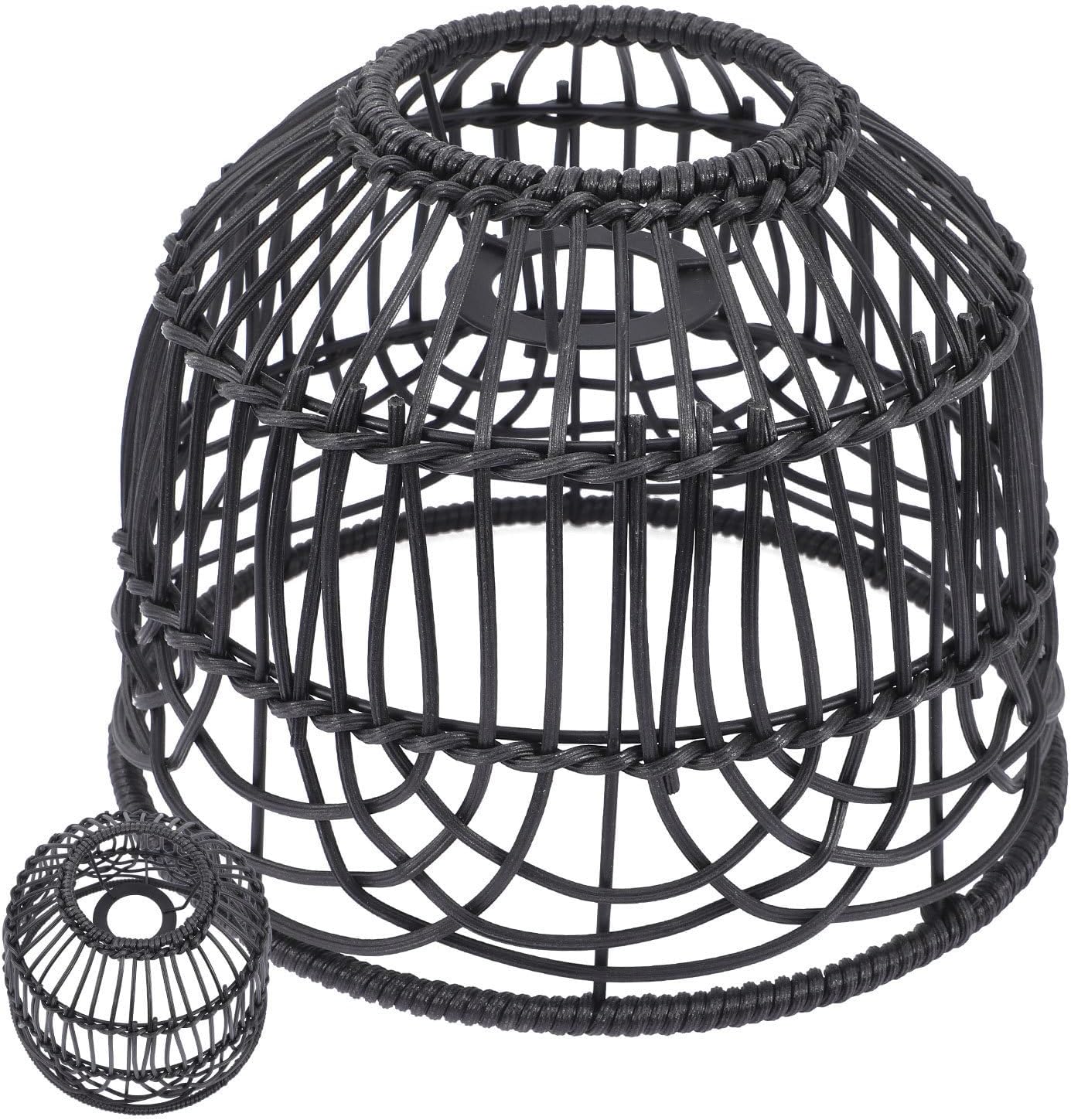 Handgewebter Rattan-pendellampenschirm Für Deckenleuchten, Schlichtes Und Klassisches Design, Für Schlafzimmer Oder Hotel, Ersatz Für Metall- Und Rattan-lampenschirme