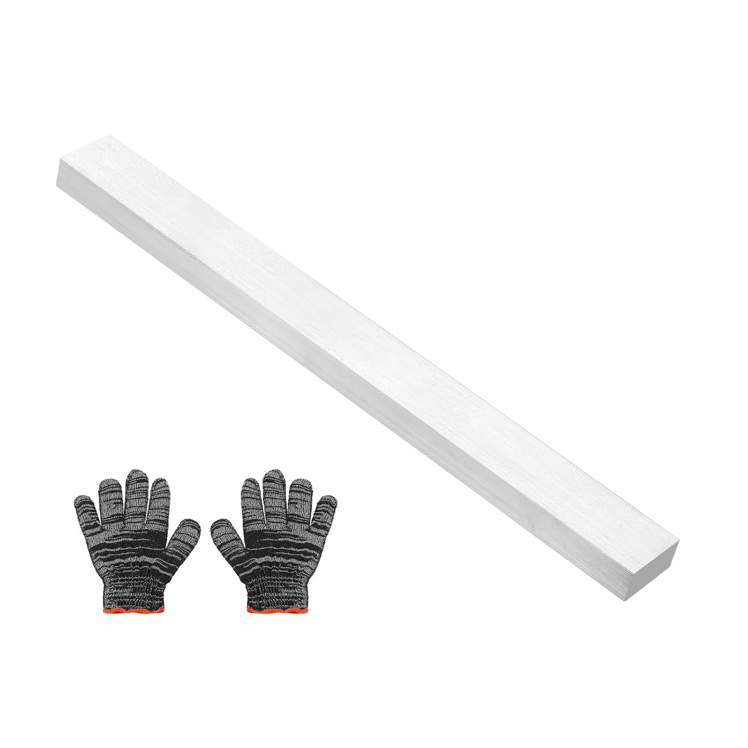 10 X 20 X 204 Mm Aluminium-flachstange, 6061 Aluminium-vierkant-flachstange, Aluminium-vierkant-flachplatte Mit Handschuhen T6511, Neuware