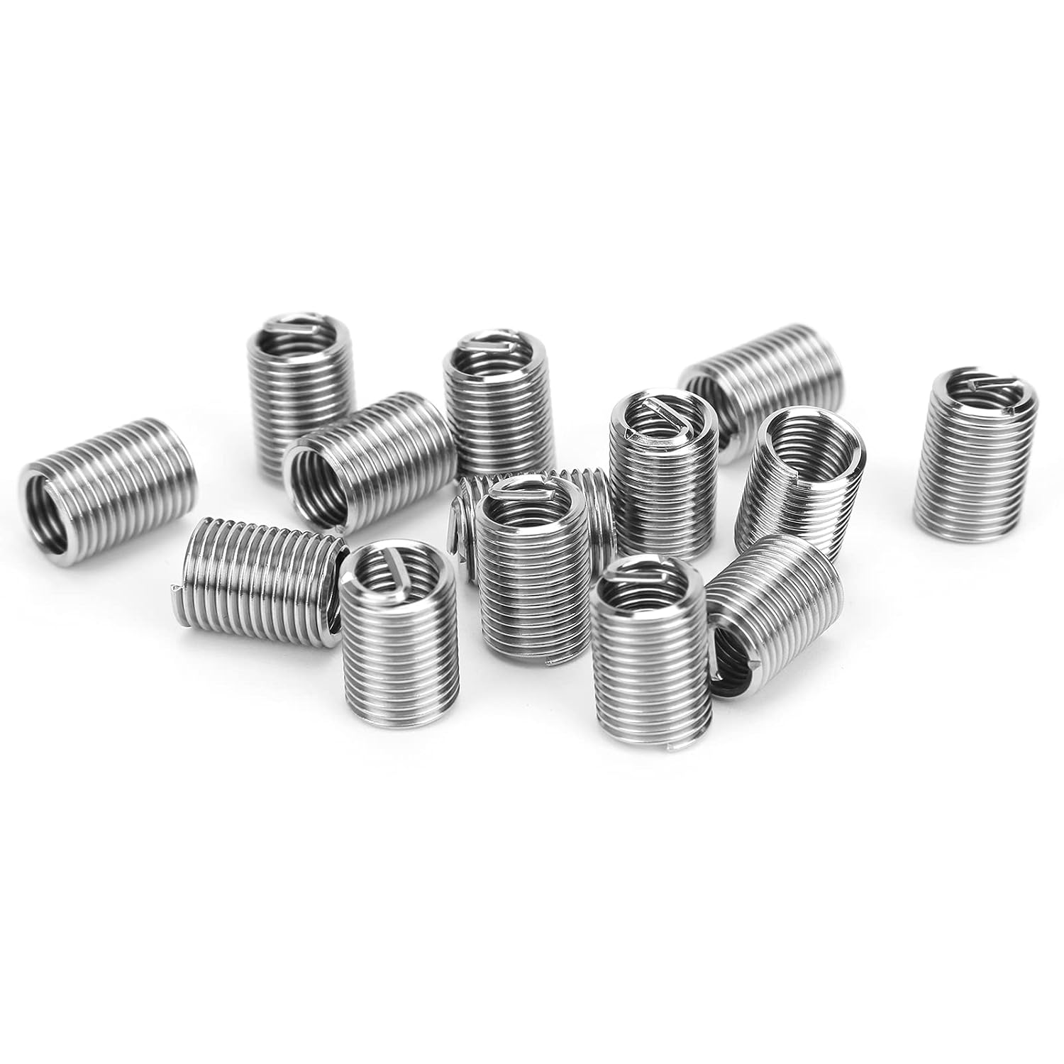 Gewindereparatureinsätze, Gewindeeinsätze Aus Edelstahl Sus304, M8 X 1,25, 50 Stück Zur Reparatur Von Gewindebohrungen In Aluminiumlegierung, Zinklegierung, Kupfer (2,5d)