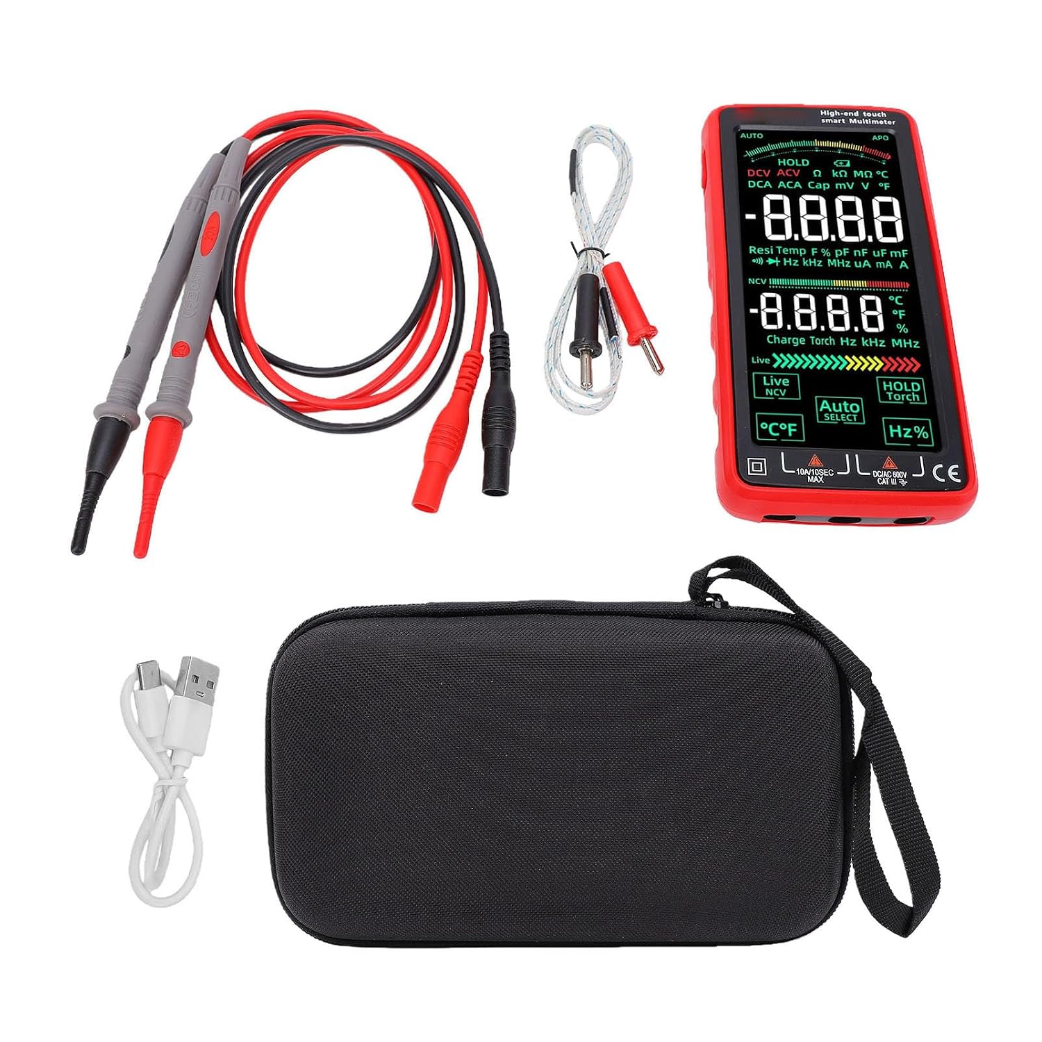 Intelligentes Multimeter Mit Automatischer Bereichswahl Und Touchscreen