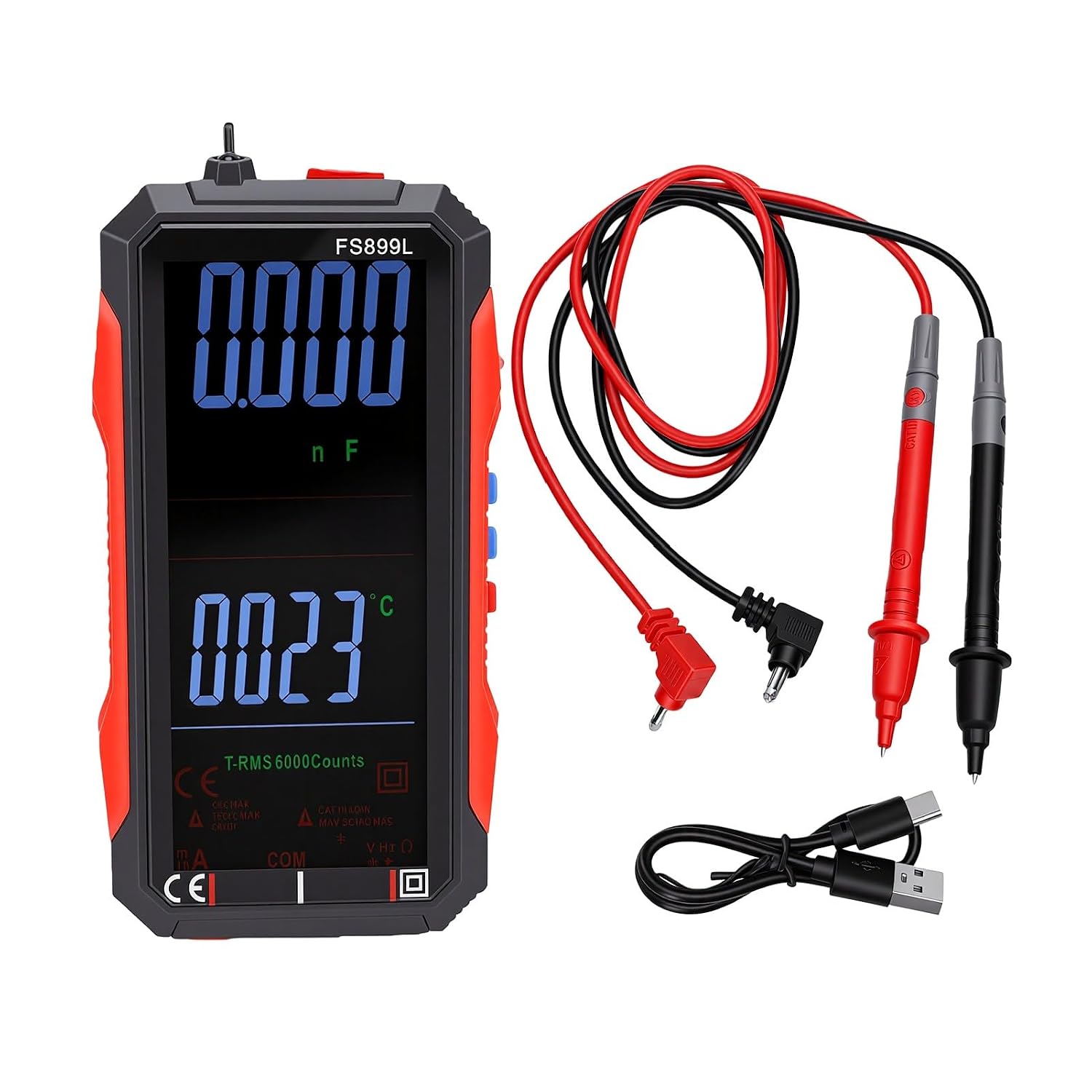 Digitalmultimeter, 6000 Counts (qasl)