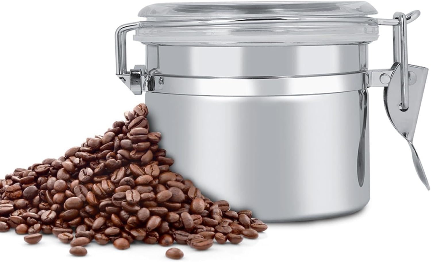Luftdichter Edelstahl-kaffeebehälter, Vorratsglas Für Tee, Zucker, Milchpulver - Aufbewahrung Für Haushalt Und Küche (ein 10 7,4 Cm)