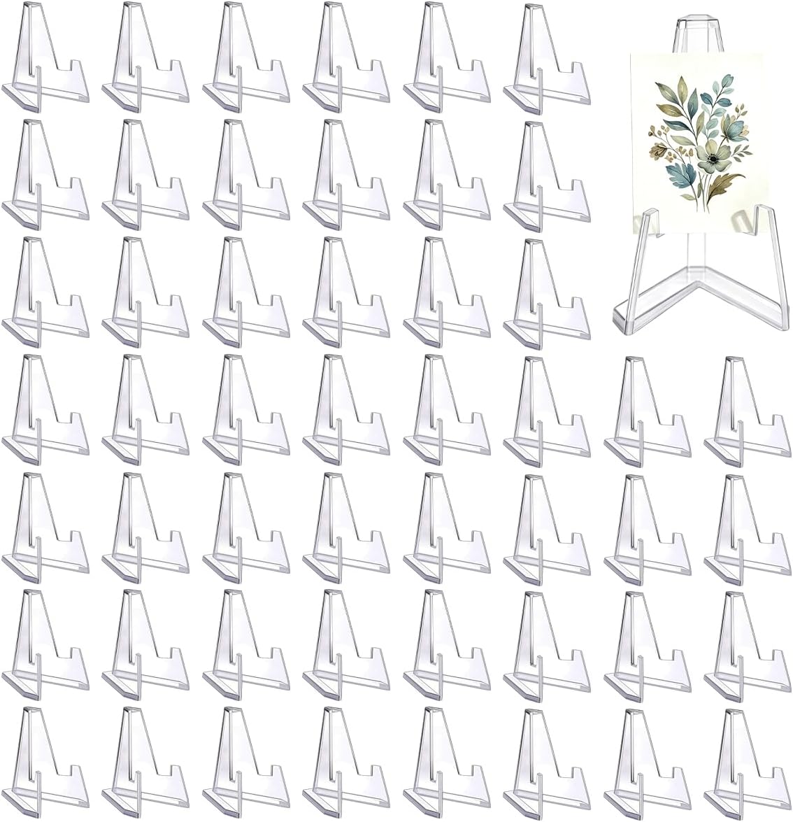 50 Transparente Münzständer, Mini-münzständer