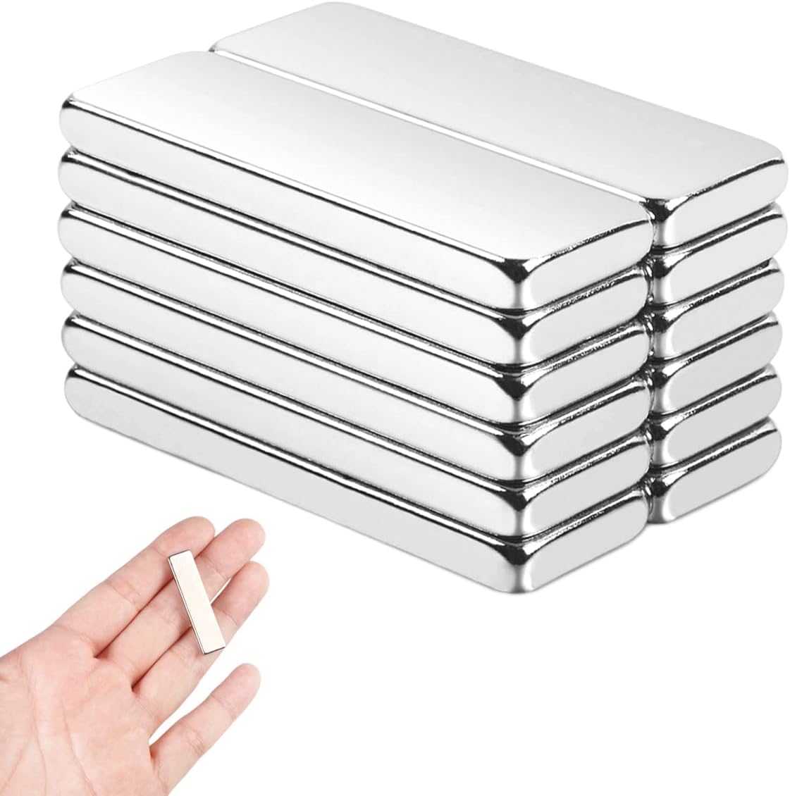 12 Stück Rechteckige Magnete 37x9x3 Mm, Starke Neodym-magnete